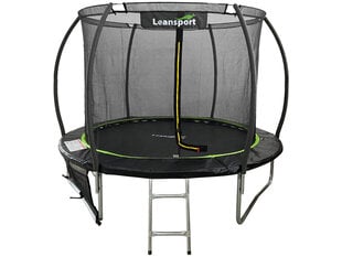 Trampoliini Lean Sport Max 244 cm, musta/vihreä hinta ja tiedot | LeanSport Urheilu ja vapaa-aika | hobbyhall.fi