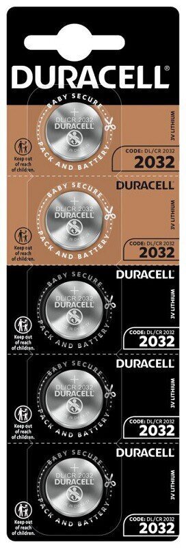 Duracell CR2032 5 kpl hinta ja tiedot | Paristot | hobbyhall.fi
