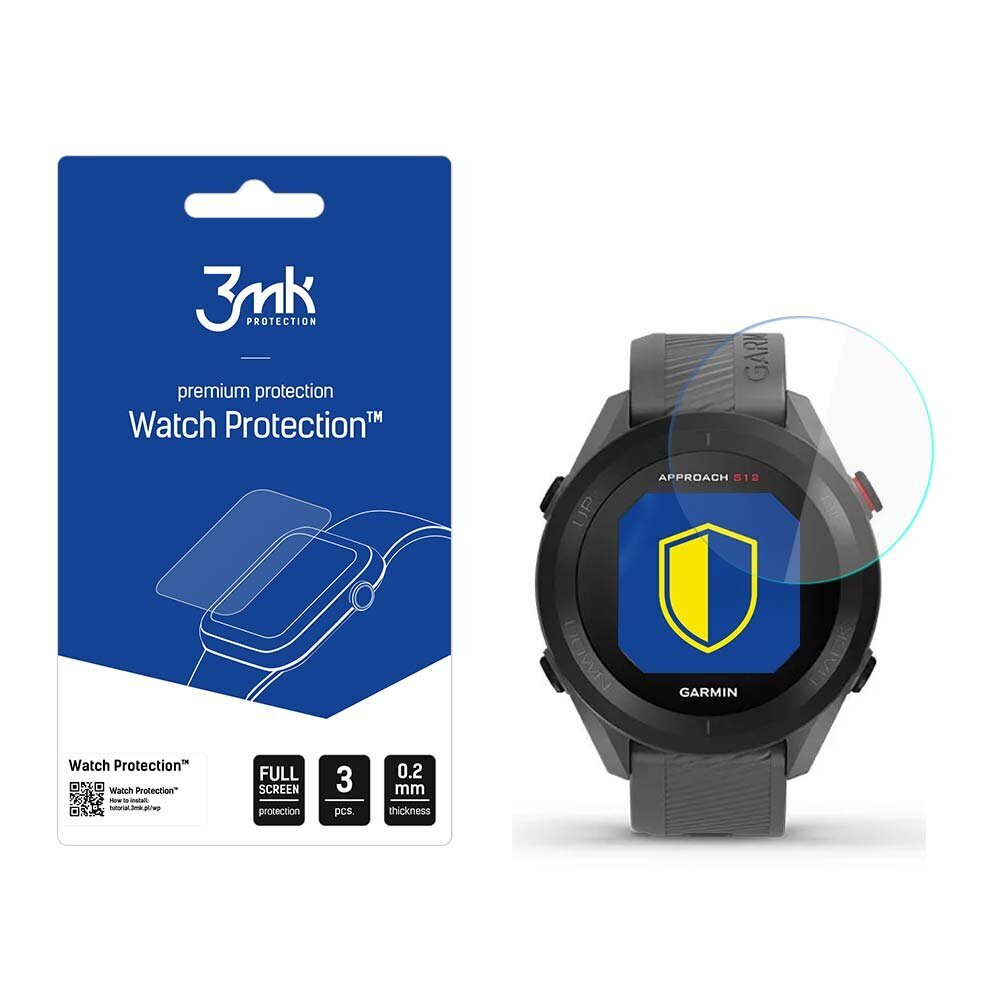 Garmin Approach S12 - 3mk Watch Protection™ v. FlexibleGlass Lite näytönsuoja hinta ja tiedot | Älykellojen ja aktiivisuusrannekkeiden lisätarvikkeet | hobbyhall.fi
