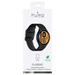 Nahkaranneke Puro Classic Samsung Galaxy Watch 4 / Watch 4 Classic, musta hinta ja tiedot | Älykellojen ja aktiivisuusrannekkeiden lisätarvikkeet | hobbyhall.fi