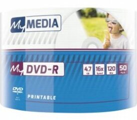 MyMedia DVD-R 50 -pakkaus hinta ja tiedot | Vinyylilevyt, CD-levyt, DVD-levyt | hobbyhall.fi