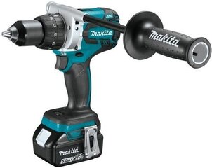 Makita akkuporakone DDF481RTJ, 18V Li-ion / 2x 5,0 Ah Li-ion hinta ja tiedot | Akkuporakoneet ja ruuvinvääntimet | hobbyhall.fi