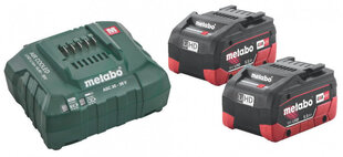 Metabo 2 x 5,5Ah LiHD akkua + ASC 30-36 V laturi hinta ja tiedot | Akkuporakoneet ja ruuvinvääntimet | hobbyhall.fi