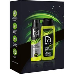 Setti FA Men Sport Energy Boost miehille: suihkugeeli 250 ml + deodorantti 150 ml hinta ja tiedot | Suihkusaippuat ja suihkugeelit | hobbyhall.fi