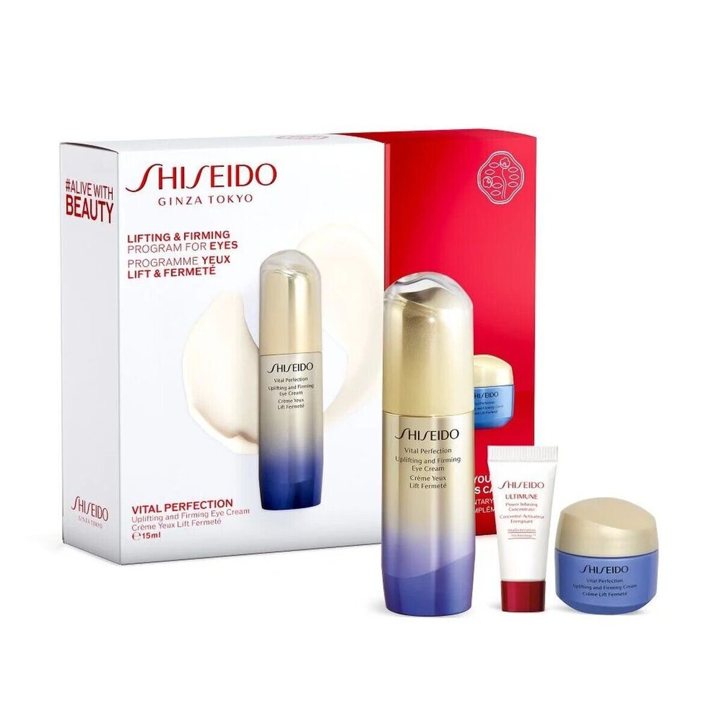 Shiseido Vp Uplifting y Firming Eye Set kasvojenhoitosetti hinta ja tiedot | Kasvovoiteet | hobbyhall.fi