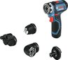 Bosch GSR 12V-15 FC Akkuporakone/ruuvinväännin, 2 x 2.0Ah, 4 x GFA, GAL 12V-40 hinta ja tiedot | Akkuporakoneet ja ruuvinvääntimet | hobbyhall.fi