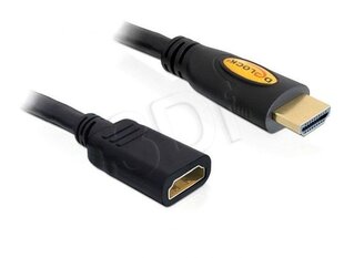DeLock HDMI-kaapeli, tyyppi A (vakio) musta 3 m hinta ja tiedot | Kaapelit ja adapterit | hobbyhall.fi