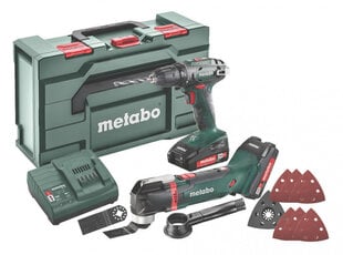 18V Combo: akkuporakone BS 18 + monitoimityökalu akulla MT 18 LTX, Metabo hinta ja tiedot | Akkuporakoneet ja ruuvinvääntimet | hobbyhall.fi