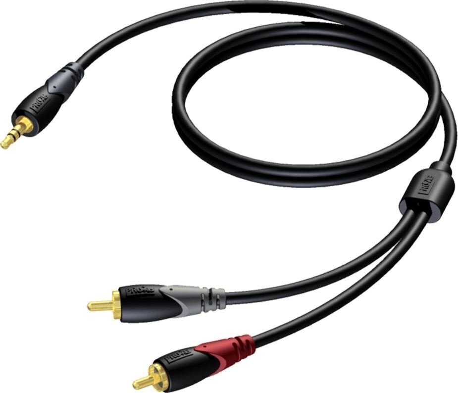 Procab CLA711/3, RCA/3.5mm, 3 m hinta ja tiedot | Kaapelit ja adapterit | hobbyhall.fi