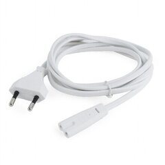 Gembird PC-184/2-W, 2-pin Europlug, 1.8 m hinta ja tiedot | Kaapelit ja adapterit | hobbyhall.fi