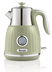 Swan SK31040GN electric kettle 1.5 L Green 3000 W hinta ja tiedot | Vedenkeittimet | hobbyhall.fi