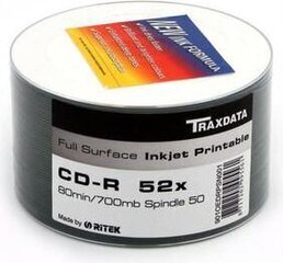 CD-R Traxdata 700 MB 52x 50 kpl hinta ja tiedot | Vinyylilevyt, CD-levyt, DVD-levyt | hobbyhall.fi