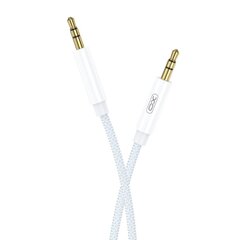 XO cable audio NB-R211C jack 3,5mm - jack 3,5mm 1,0 m white-blue hinta ja tiedot | Kaapelit ja adapterit | hobbyhall.fi