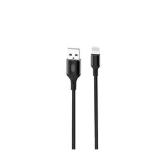 XO cable NB143 USB - Lightning 1,0 m 2,4A black hinta ja tiedot | Kaapelit ja adapterit | hobbyhall.fi