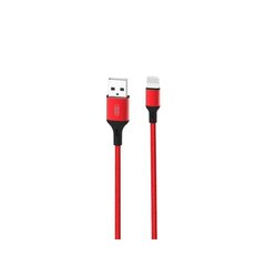 XO cable NB143 USB - Lightning 2,0 m 2,4A red hinta ja tiedot | Kaapelit ja adapterit | hobbyhall.fi