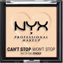 Puuteri NYX Can't Stop Won't Stop Light Medium, 6 g hinta ja tiedot | Meikkivoiteet ja puuterit | hobbyhall.fi