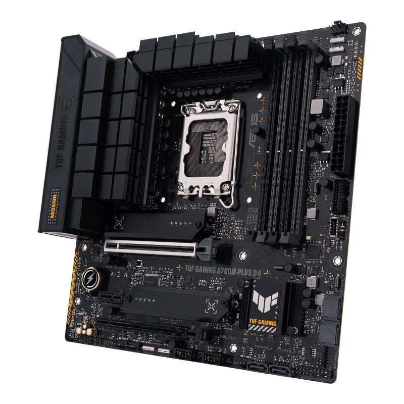 Asus, TUF GAMING B760M-PLUS D4, Micro ATX, LGA1700, DDR4 hinta ja tiedot | Emolevyt | hobbyhall.fi