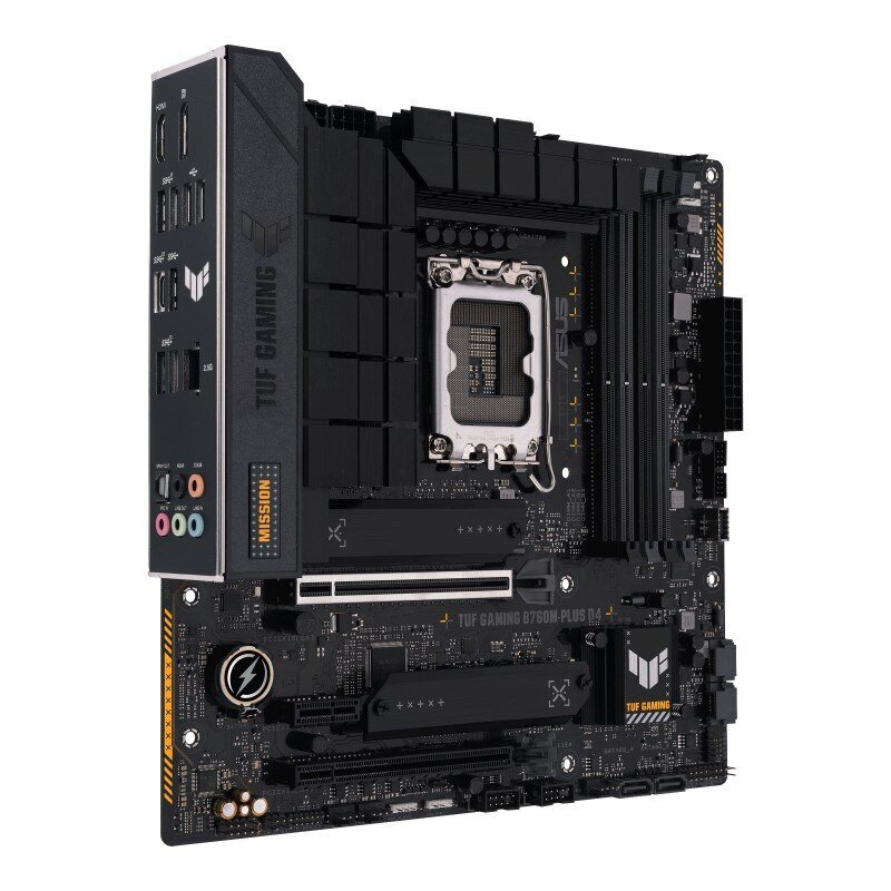 Asus, TUF GAMING B760M-PLUS D4, Micro ATX, LGA1700, DDR4 hinta ja tiedot | Emolevyt | hobbyhall.fi