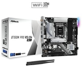 ASRock B760M Pro RS/D4, Micro ATX, LGA1700, DDR4 hinta ja tiedot | Emolevyt | hobbyhall.fi