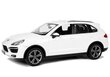 Auto Porsche Cayenne Rastar kaukosäätimellä 1:14, valkoinen hinta ja tiedot | Poikien lelut | hobbyhall.fi