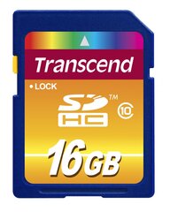 Transcend TS16GSDHC10 hinta ja tiedot | Kameran muistikortit | hobbyhall.fi