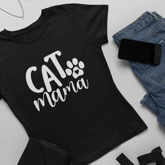 Naisten T-paita Cat mama hinta ja tiedot | Hauskat t-paidat | hobbyhall.fi