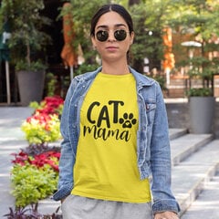 Naisten T-paita Cat mama hinta ja tiedot | Hauskat t-paidat | hobbyhall.fi
