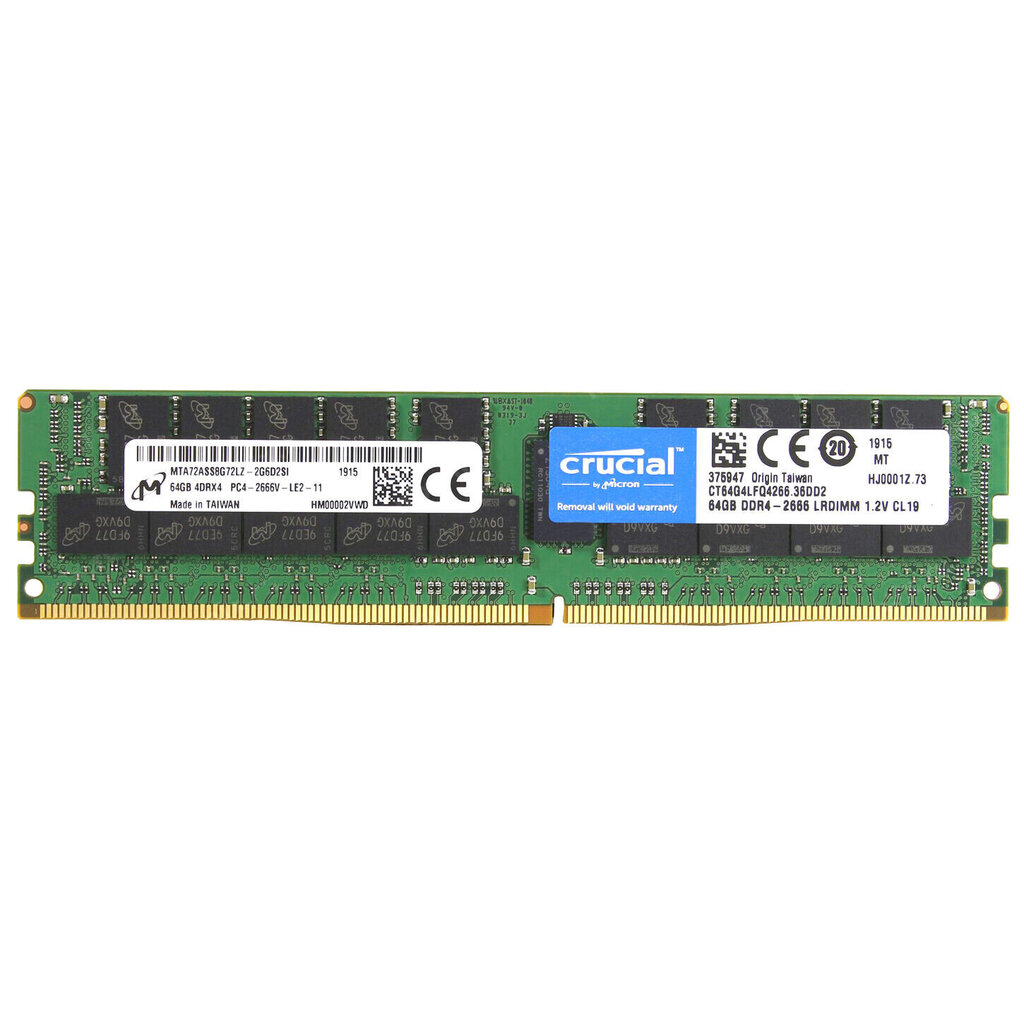 Crucial CT64G4LFQ4266, 64GB, DDR4, 2666MHz hinta ja tiedot | Muisti (RAM) | hobbyhall.fi