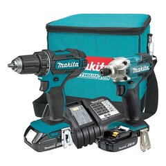 Akkutyökalusarja Makita DLX2339SY DDF482 + DTD153, 18V, LXT 2x1,5Ah hinta ja tiedot | Akkuporakoneet ja ruuvinvääntimet | hobbyhall.fi