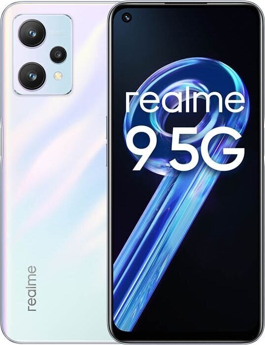 Realme 9 5G, Dual SIM, 4GB/128GB, White, EU hinta ja tiedot | Matkapuhelimet | hobbyhall.fi