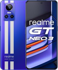 Realme GT Neo 3 5G 150W, Dual SIM, 12GB/256GB, Blue, EU hinta ja tiedot | Matkapuhelimet | hobbyhall.fi