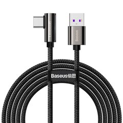 USB-kaapeli USB-C Baseus Legend Series, 66W, 2m (musta) hinta ja tiedot | Puhelinkaapelit | hobbyhall.fi