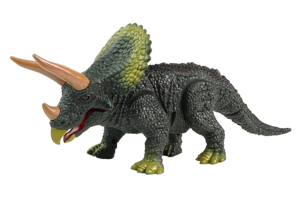 Lean Toys kaukosäätimellä ohjattava dinosaurus Triceratops hinta ja tiedot | Poikien lelut | hobbyhall.fi