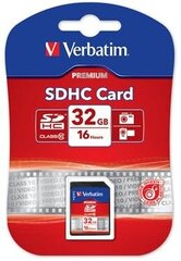 Verbatim, SDHC 32GB hinta ja tiedot | Verbatim Matkapuhelimet ja tarvikkeet | hobbyhall.fi