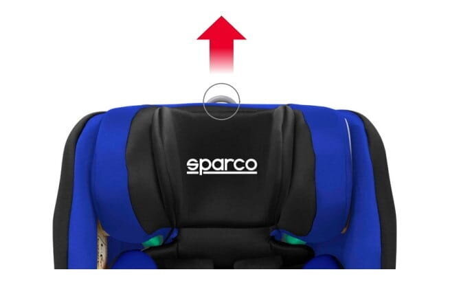 Sparco lasten turvaistuin, 9-25kg, sininen, AKSFSK6000IBL hinta ja tiedot | Turvaistuimet | hobbyhall.fi