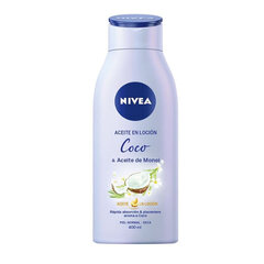 Nivea Coconut Lotion Öljy & Monoi Oil, kehovoide 400 ml hinta ja tiedot | Vartalovoiteet ja -emulsiot | hobbyhall.fi