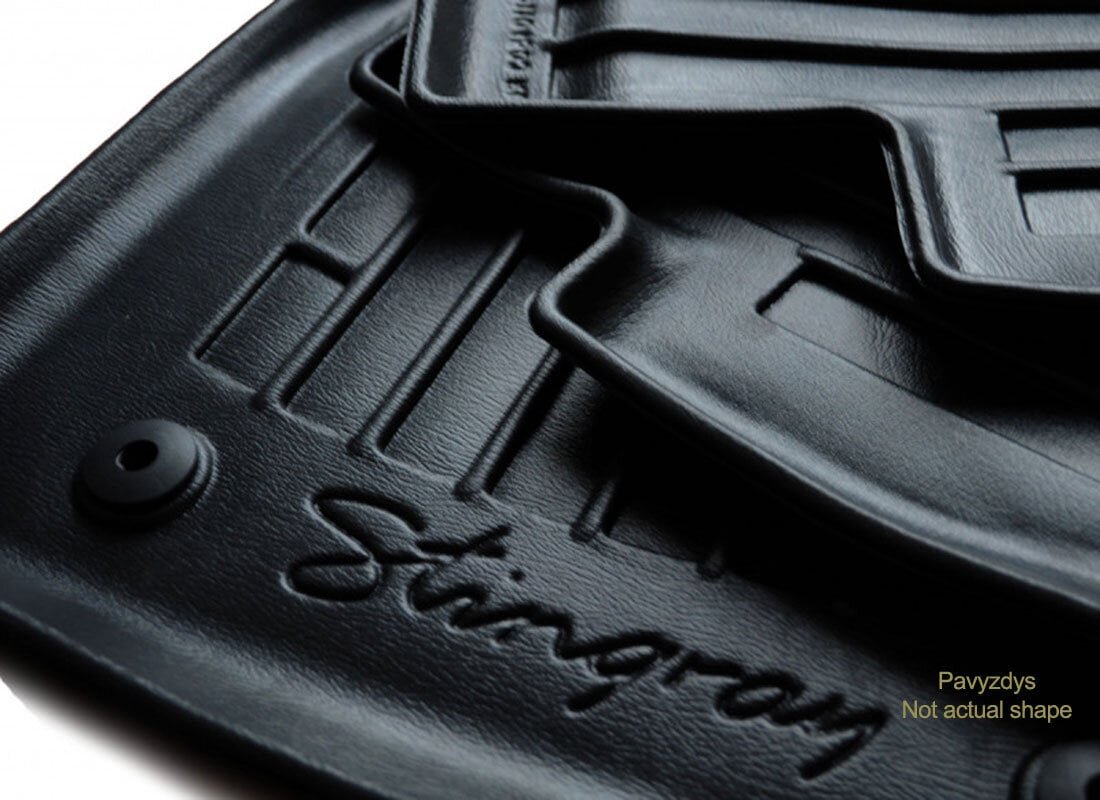 Stingray™ 3D -matot TOYOTA RAV 4 XA50 AT 2018->, 5 kpl musta /5022025 hinta ja tiedot | Auton kumimatot | hobbyhall.fi