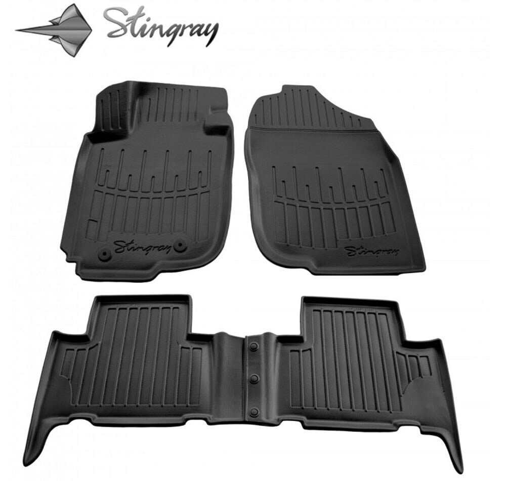 Stingray™ 3D -matot TOYOTA RAV 4 XA30W AT 2005-2012, 4 kpl musta / 5022114 hinta ja tiedot | Auton kumimatot | hobbyhall.fi