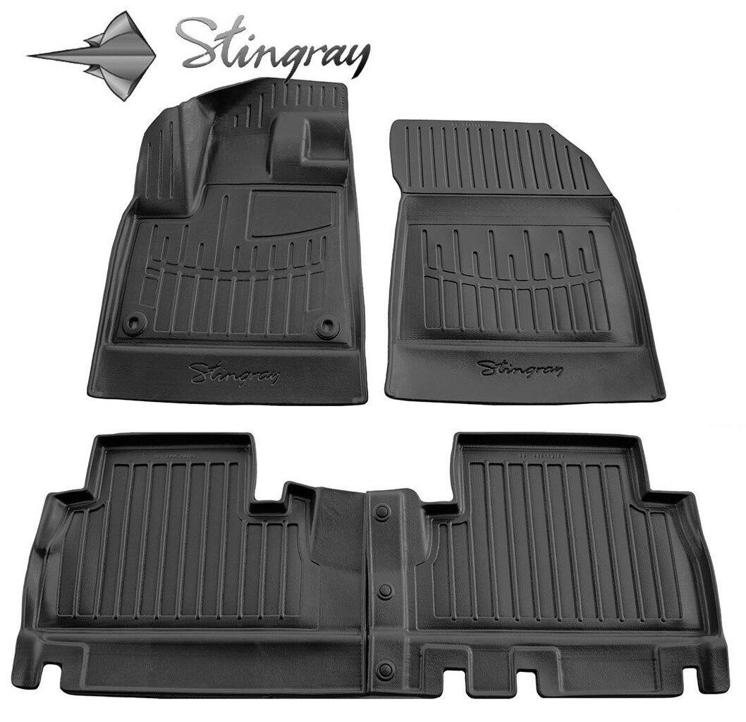 Stingray™ 3D -matot OPEL Combo E 2018->, 4 kpl (reunoilla) musta /5016074 hinta ja tiedot | Auton kumimatot | hobbyhall.fi