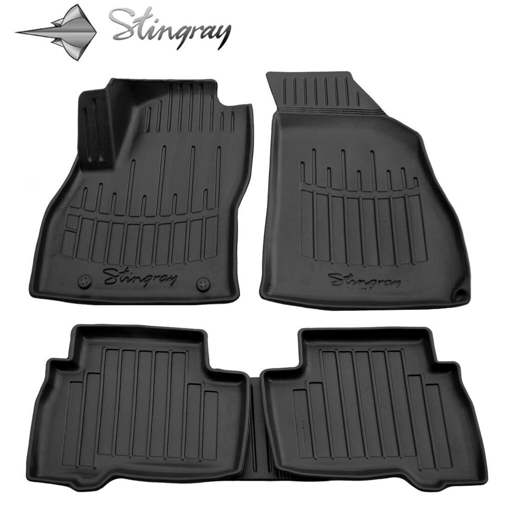 Stingray™ 3D -matot FIAT Fiorino III 2008-2021, 5 kpl musta /5006035 hinta ja tiedot | Auton kumimatot | hobbyhall.fi