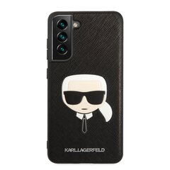 Karl Lagerfeld PU Saffiano Karl Head Case Samsung Galaxy S21 FE 5G -puhelimelle, musta hinta ja tiedot | Puhelimen kuoret ja kotelot | hobbyhall.fi