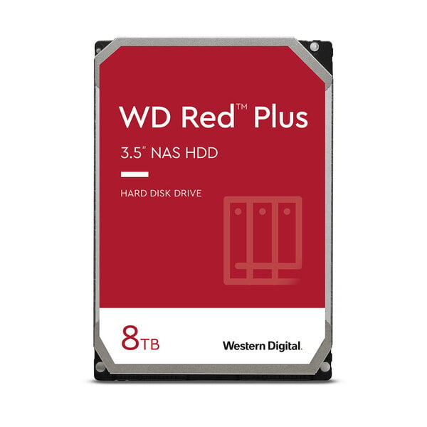 WD Red Plus NAS Hard Drive WD80EFZZ - Kovalevy - 8 TB - SATA 6Gb/s