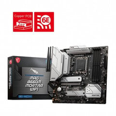 Tietokoneen jäähdytystarvike MSI MAG B660M MORTAR WIFI - emolevy - micro ATX - LGA1700 Socket - B660 hinta ja tiedot | Emolevyt | hobbyhall.fi