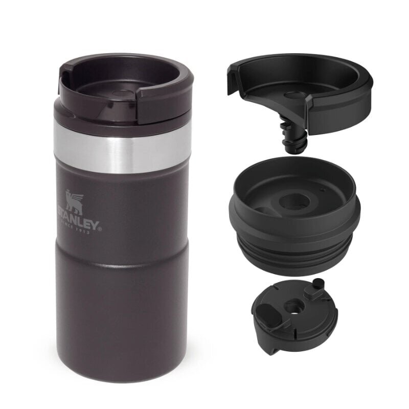 Termosmuki The NeverLeak Travel Mug, 0,25 l, mattamusta hinta ja tiedot | Termoskannut ja termosmukit | hobbyhall.fi