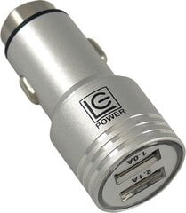 LC-Power LC-USB-CAR-ALU hinta ja tiedot | Puhelimen laturit | hobbyhall.fi
