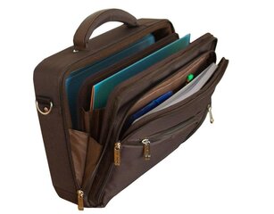 Addison MDC04 tietokonelaukku 35,8 cm (14,1") Briefcase Brown hinta ja tiedot | Kameralaukut | hobbyhall.fi