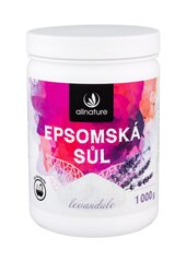 Allnature Epsom-suola laventelilla, 1000 g hinta ja tiedot | Suihkusaippuat ja suihkugeelit | hobbyhall.fi