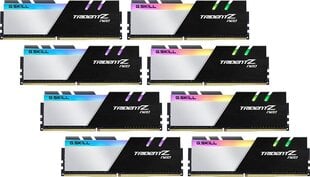 G.Skill Trident Z Neo, 256 Gt (8 x 32 Gt), DDR4, 3200 MHz, CL16 (F4-3200C16Q2-256GTZN) hinta ja tiedot | G.Skill Kovalevyt ja muistitikut | hobbyhall.fi