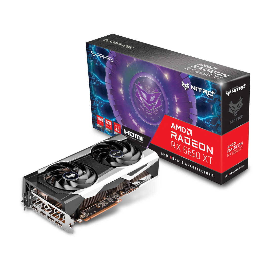 Näytönohjain, SAPPHIRE, AMD Radeon RX 6650 XT, 11319-01-20G hinta ja tiedot | Näytönohjaimet | hobbyhall.fi