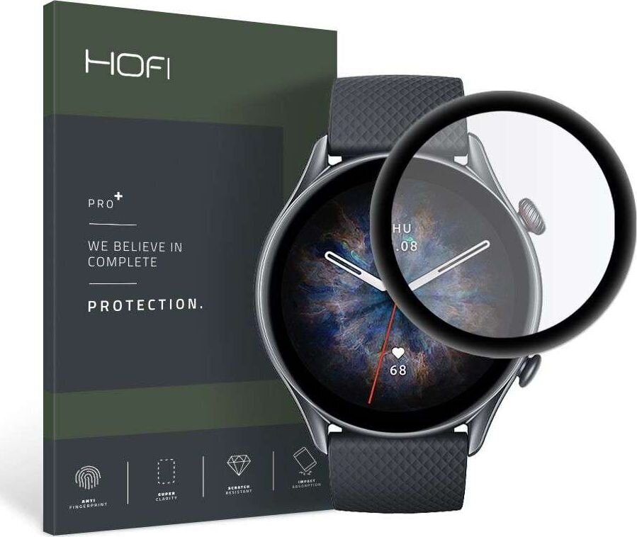 Hofi Glass HOFI166BLK hinta ja tiedot | Älykellojen ja aktiivisuusrannekkeiden lisätarvikkeet | hobbyhall.fi